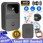 Smart Wireless WiFi Doorbell Intercom Video Camera Door Ring Bell Chime Security