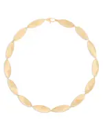 Marco Bicego 18K Yellow Gold Lunaria Twist Textured Link Collar Necklace, 17.75