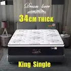 King Single Mattress - Medium Firm Mattress Pocket Spring Memory Foam Latex