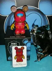 DISNEY VINYLMATION 3" Set 2 Park Penny Machine Mickey Mouse w Box & Card
