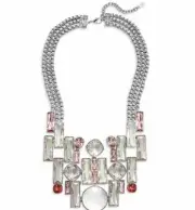 Atelier Swarovski Nile Large Statement Necklace Pink Crystal #5298628 NIB $1250