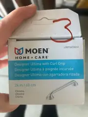 Moen 24” Chrome Grab Bar with Curl Grip