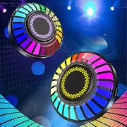 ElgnAura RGB Car Interior Lights, 2pcs App Controlled Magnetic Color Changing Lamp, 32 Bits Music Rhythm Ambient Light for Car and Home Use