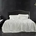 22mm Silk Bedding Set 4pcs 100% Mulberry Silk Quilt Cover Flat Sheet Pillowcases