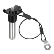 304 Stainless Steel Push-Button Locking Pin with 24.5cm Rope (12mm-28mm)
