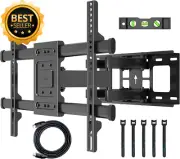 Full Motion TV Wall Bracket Mount Swivel Tilt 32-85" Dual Arm VESA 600x400 60kg