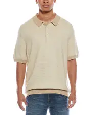 Scotch & Soda Marled Rib Sweater Polo Shirt