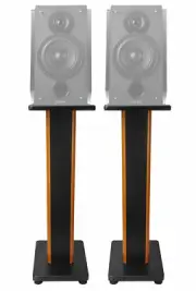 Pair 28" 2-Tone Speaker Stands For Edifier S1000DB Bookshelf Speakers