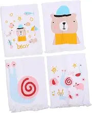 Toyvian 4pcs Cotton Bellyband for Breathable Navel Protector Comfortable Abdomen Wrap for Home Outdoor Use Suitable for Newborns