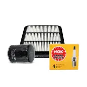NGK Standard Spark Plugs & NTK Air Oil Filter for Mitsubishi Triton ML MN