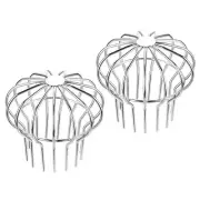 2pcs Gutter Guard, 304 Stainless Steel Round Roof Line Cap (135 mm/5.3")
