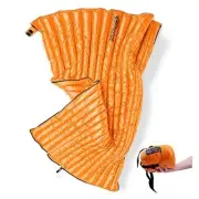 Ultralight Backpacking 32-50F Down Sleeping Bag - 27oz Ultra Compact Orange
