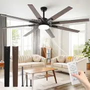 72 inch Large Ceiling Fans with Lights and Remote Indoor/Outdoor Ceiling fan ...
