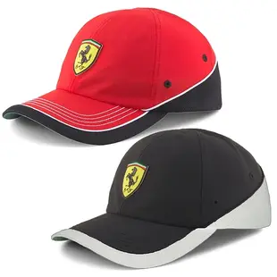 Puma Ferrari 帽子 棒球帽 休閒 法拉利 賽車 紅黑【運動世界】02320001/02320002