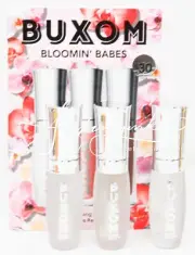 Buxom Clear Lip Mini Travel Sized Full-On Plumping Lip Gloss Balm 3pc Set New