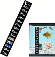 Aquarium Thermometer Fish Tank Sticker Temperature Strip Dual Scale