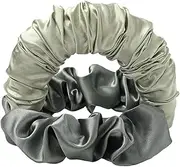 Satin Heatless Curling Scrunchie, 1Pc No Heat Scrunchie Hair Curler Ponytail Hairband,Lazy Scrunchie Hair Curler Hairband, Green