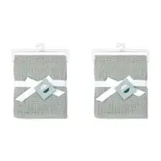 2x Little Haven Cellular Sage Foliage Gentle Cozy & Comfort Baby Blanket 90cm