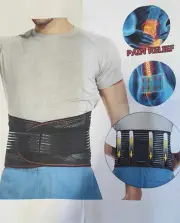 Back Brace Sz XL Lower Back Pain Relief Sciatica Lumbar Support Belt Breathable