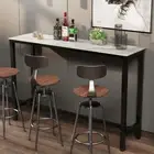 Bar Table Modern Pub Table Rectangle/ Square Bar Height Sofa Window Table Marble