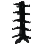 Convenient Black Plastic Display Stand for Myopia Glasses Space saving Design