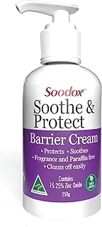Soodox Soothe & Protect Barrier Cream 250g - Convenient Pump Bottle, 100% Natural, Australian Made