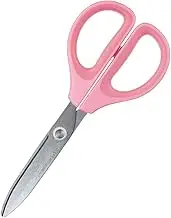 Kokuyo Saxa Scissors, Pink, Standard Blade, Symmetrical Handle for Both Right-Hand and Left-Hand, Japan Import (HASA-280P)