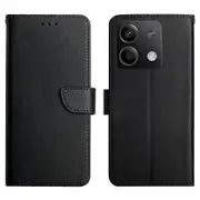 Wallet-style Genuine Cow Leather Stand Phone Case For Xiaomi Redmi Note 13 Pro 4G/ Poco M6 Pro 4G