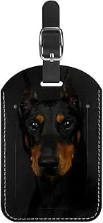 [WOSHJIUK] Luggage Tags,2 Pack Labels Suitcase Tags,Rottweiler Dog,Luggage Tags Privacy Protection Travel Bag Tag