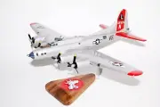 532d Bombardment Squadron B-17F Model, Mahogany, WWII, 1/69th Scale