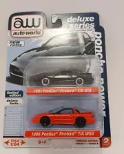 AW Auto World DELUXE SERIES ‘91 FIREBIRD GTA & '96 FIREBIRD WS6 Version A