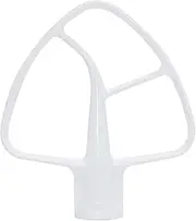 K45B Coated Flat Beater for Kitchen-Aid Stand Mixer. Flex Edge Beater Paddle WPW10672617 Compatible with Whirlpool KSM45, KSM75, KSM88, KSM90, KSM100, KSM106, KSM110, KSM120, KSM150, KSM160, KSM180