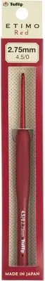Tulip Etimo Red Crochet Hook W/ Cushion Grip-2.75mm TED-045E