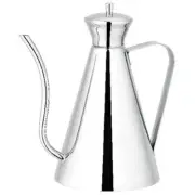 Avanti Stainless Steel 1L Art Deco Luxury Oil Can Container Dispenser Silver