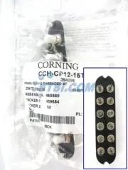 Corning CCH-CP12-15T Patch Panel 12 ST Simplex OM1 Multimode 62.5 Adapters ~STSI