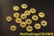 200PCS Antiqued gold flat round spacer beads 7mm FC92