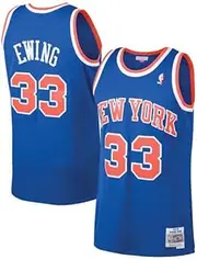 [Generic] Patrick Ewing #33 Knicks Blue On Court Replica Jersey Men's