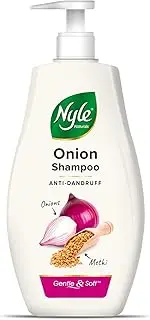 [Nyle] Naturals Onion and Methi Anti Dandruff 2 In1 Shampoo With Active Conditioner, 800ml