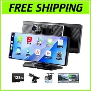 Car Dash Cam & Multimedia System - 8.1" HD Screen with Real-Time GPS & Bluetooth