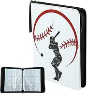 Baseball Card Book,9 Pocket Small Card Binder | Baseball Card Storage Binder for Men Fits 900 Cards with 50 Removable