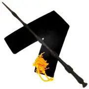 16"Dumbledore Hand Carved Almond Wood Elder Magic Wizard Wand Wicca w/Velvet Bag