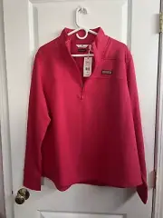 NWT Vineyard Vines Women’s Half Zip Sherpa 2X Retail $148+ TPC Boston Logo