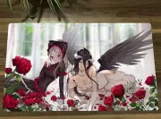 Yugioh Playmat Overlord Albedo Shalltear Bloodfalle Card Game Mat CCG TCG Mat