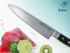 Japanese VG10 Steel Chef's knife 8 inch Meat Slicer Polishing Blade Full-Tang