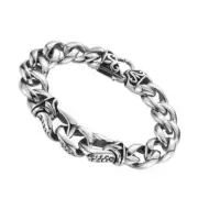 AU New Unisex Biker Nordic Viking Retro Punk Men Bangle titanium steel bracelet
