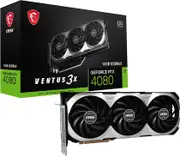 MSI nVidia GeForce RTX 4080 16G VENTUS 3X OC Video Card 2535 MHz Boost Clock, 16GB GDDR6X,DisplayPort x 3 (v1.4a),HDMI x 1