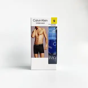 美國百分百【全新真品】Calvin Klein 內褲 純棉 男士 平口褲 CK 貼身 長四角褲 深藍/黑色 A457