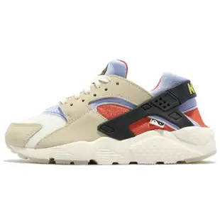 【NIKE 耐吉】休閒鞋 Huarache Run GS 大童 女鞋 卡其 紫 陰陽太極 東方元素 緩震 麂皮(DV2196-700)