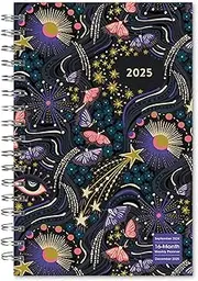 2025 Weekly & Monthly Planner, 16-Month Engagement Calendar: September 2024 - December 2025, 6" x 9" - Sun, Moon, Stars