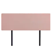 Linen Fabric King Bed Deluxe Headboard Bedhead - Pale Pink